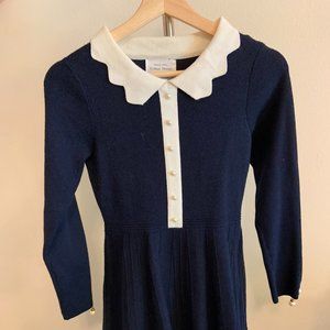 Korean Urban elegant Dress - Navy